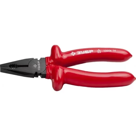 Плоскогубцы ЗУБР "МАСТЕР" "ЭЛЕКТРИК" комбинированные, диэлектрические, высоковольтные до ~1000В, 180мм 2214-1-18_z02 купить в Надыме