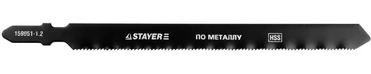 Полотна STAYER "PROFI", T318A, для эл/лобзика, HSS, по металлу (1-3мм), EU-хвост., шаг 1,2мм, 106мм, 2шт 159951-1.2_z01 купить в Надыме