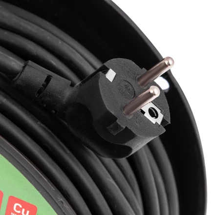 Удлинитель силовой на кабельной катушке, ПВС, 50 м, 4 розетки с крышкой, IP44, 16А, УХз16, Россия Сибртех 96048 купить в Надыме