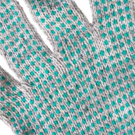 Перчатки трикотажные, ПВХ "Точка", меланж, 6 пар в упаковке, 7 класс Россия 67817 купить в Надыме