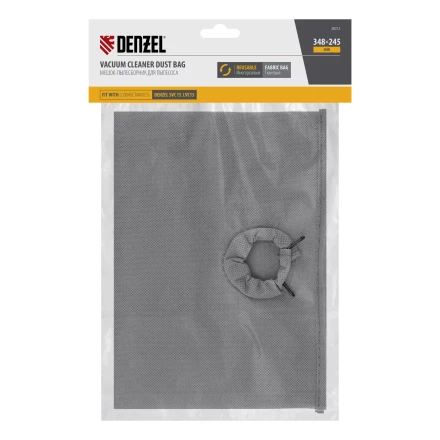 Мешок тканевый многоразовый для пылесоса Denzel SVC15, LVC15// Denzel 28212 купить в Надыме