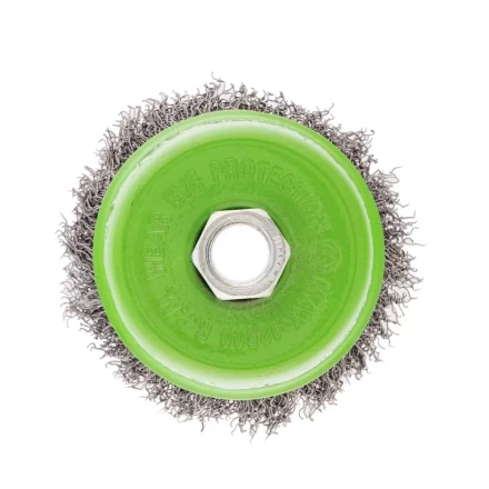 Щетка для УШМ, 75 мм, М14, "чашка", витая проволока 0.3 мм Сибртех 746047 купить в Надыме