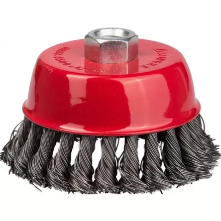 STAYER "PROFESSIONAL". Щетка чашечная для УШМ, жгутированная стальная проволока 0,5мм, 65ммхМ14 35128-065_z01 купить в Надыме