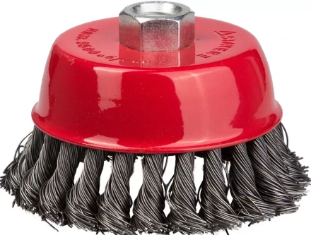 STAYER "PROFESSIONAL". Щетка чашечная для УШМ, жгутированная стальная проволока 0,5мм, 65ммхМ14 35128-065_z01 купить в Надыме