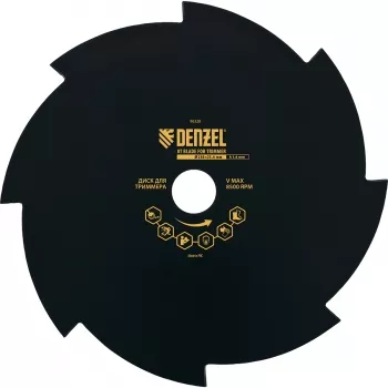 Диск для триммера 230 х 25,4 толщина 1,6 мм 8 лезвий DENZEL 96328 купить в Надыме