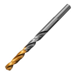 Сверло спиральное по металлу Denzel 6 x 93 мм, Р6М5, Golden Tip, 718235