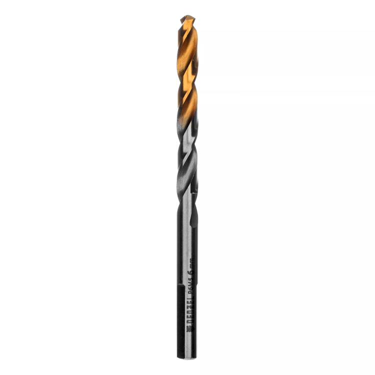 Сверло спиральное по металлу Denzel 6 x 93 мм, Р6М5, Golden Tip, 718235 купить в Надыме