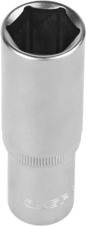 Головка торцовая ЗУБР "МАСТЕР" (1/2"), удлиненная, Cr-V, FLANK, хроматированное покрытие, 19мм 27726-19 купить в Надыме