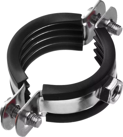 Хомут трубный с гайкой, оцинкованный, 1 1/4", 8шт, ЗУБР Мастер 37850-40-45 37850-40-45 купить в Надыме