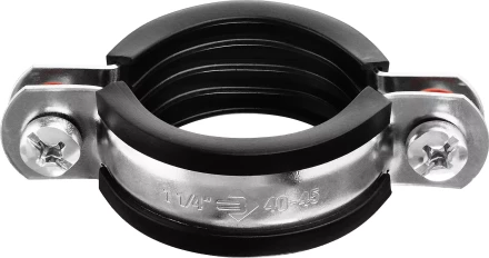Хомут трубный с гайкой, оцинкованный, 1 1/4", 8шт, ЗУБР Мастер 37850-40-45 37850-40-45 купить в Надыме