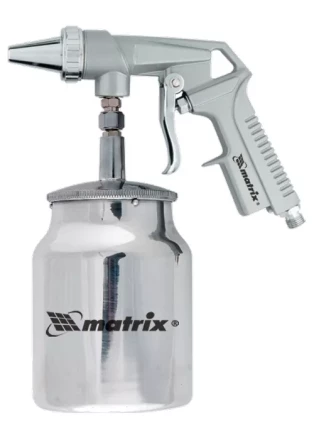 Пистолет пескоструйный с нижним бачком пневматический MATRIX 57326 купить в Надыме