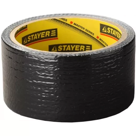 Армированная лента, STAYER Professional 12086-50-10, универсальная, влагостойкая, 48мм х 10м, черная 12086-50-10 купить в Надыме