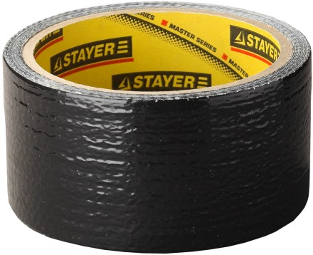 Армированная лента, STAYER Professional 12086-50-10, универсальная, влагостойкая, 48мм х 10м, черная 12086-50-10 купить в Надыме
