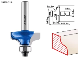 Фрезы кромочные калевочные №8 с подшипником 127мм серия ПРОФЕССИОНАЛ