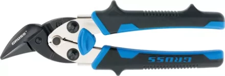 Ножницы по металлу"PIRANHA"МИНИ 185мм,прямой и правый рез,сталь-СrM,двухкомпонентные рукоятки GROSS 78361 купить в Надыме