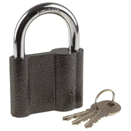 Замок STAYER "MASTER" навесной, металлический корпус, с закаленной дужкой, в коробке, 70мм 37145-70 купить в Надыме