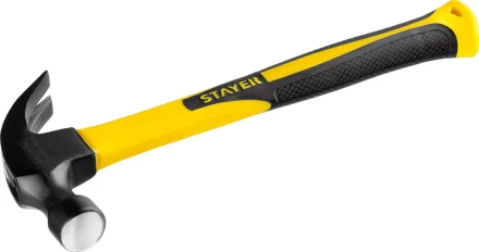 Молоток-гвоздодер "Fiberglass" с фиберглассовой рукояткой, 450 г, STAYER Professional 2026-450_z01 купить в Надыме