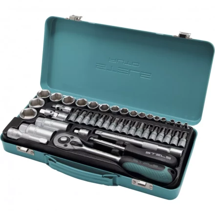 Набор торцевых головок с трещоткой 1/4 и 3/8 44 предмета Stels 13575 купить в Надыме