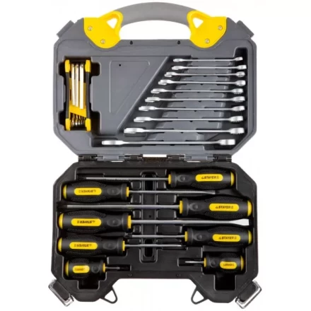 Набор инструментов STAYER "PROFI" универсальный, высококачественная CRV сталь, хромированное покрытие, 26 предметов 27710-H26 купить в Надыме
