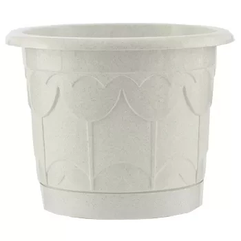 Горшок Тюльпан с поддоном мрамор 3,9 л PALISAD 69233 купить в Надыме