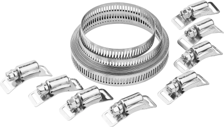 Набор хомут нержавеющий 3м х 127мм 8 замков серия ПРОФЕССИОНАЛ купить в Надыме