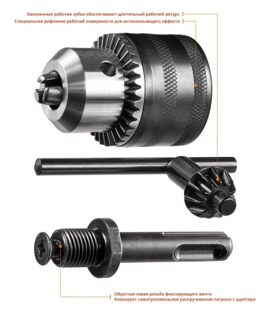 Наборы патронов и SDS+ адапторов для дрели цельнометаллические серия МАСТЕР купить в Надыме