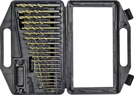 Набор сверл по мет 1,0-10,0мм 21шт белые, мет. коробка Кратон 1 05 01 018 купить в Надыме