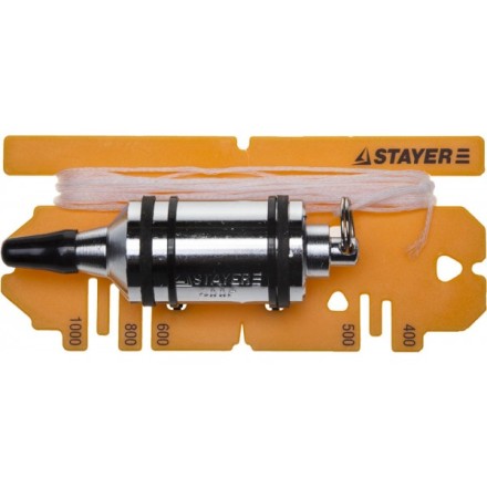 Отвес STAYER &quot;PROFI&quot; строительный со шнуром, с противоударными ободками, 400 г 06352-40 купить в Надыме