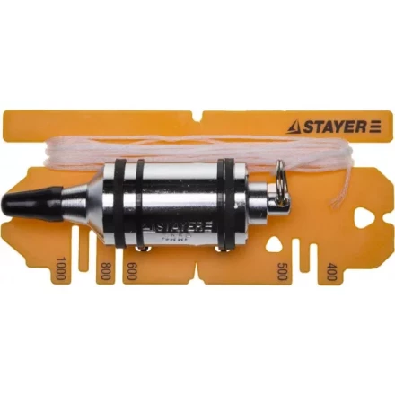 Отвес STAYER "PROFI" строительный со шнуром, с противоударными ободками, 400 г 06352-40 купить в Надыме