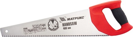 Ножовка по дереву 500 мм 7-8 TPI зуб - 3D каленый зуб двухкомпонентная рукоятка MATRIX 23542 купить в Надыме