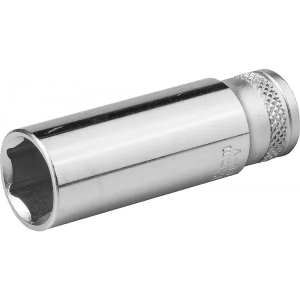 Торцовая головка KRAFTOOL "INDUSTRIE QUALITAT", удлиненная, Cr-V, FLANK, хромосатинированная, 1/4", 10 мм 27817-10_z01 купить в Надыме