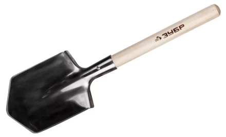 Лопата ЗУБР "ЭКСПЕРТ" саперная из нержавеющей стали, защитный чехол, 190х145х550мм 4-39441_z01 купить в Надыме