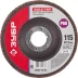 Круг шлифовальный ЗУБР "МАСТЕР" лепестковый торцевой, зерно-электрокорунд нормальный, тип КЛТ 1, P60, 115х22,2мм 36593-115-60 купить в Надыме