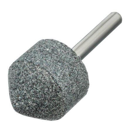 Шарошка абразивная, конус, для дрели, 25 x 25 мм, хвостовик d6 мм, 63С Denzel 76021 купить в Надыме