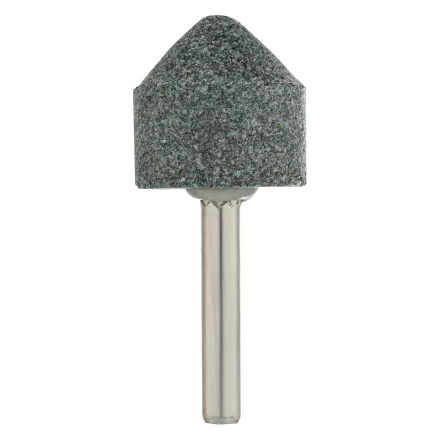 Шарошка абразивная, конус, для дрели, 25 x 25 мм, хвостовик d6 мм, 63С Denzel 76021 купить в Надыме