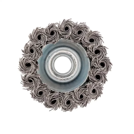 Щетка для УШМ, 65 мм, М14, "чашка", крученая проволока 0.5 мм Сибртех 746207 купить в Надыме