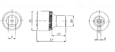 Торцевая головка 3/8"DR внешний TORX Е-12 S06H312 Jonnesway 49705 купить в Надыме
