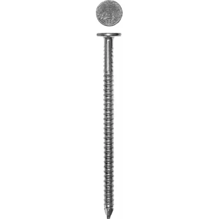 Гвозди ЗУБР ершеные оцинкованные с плоской головкой по дереву, 4,2х90мм, ТФ1, 120шт 4-305201-42-090 купить в Надыме