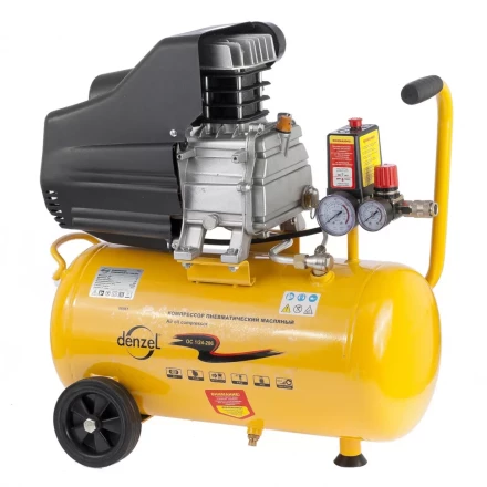 Компрессор пневматический масляный поршневой прямой привод DENZEL 58061 купить в Надыме