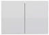 Выключатель СВЕТОЗАР "ЭФФЕКТ" двухклавишный, без вставки и рамки, цвет белый, 10A/~250B SV-54434-W купить в Надыме