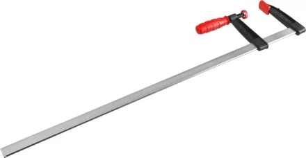 Струбцина ЗУБР "МАСТЕР", тип "F", пластмассовая ручка, стальная закаленная рейка, 120х800мм 32150-120-800 купить в Надыме