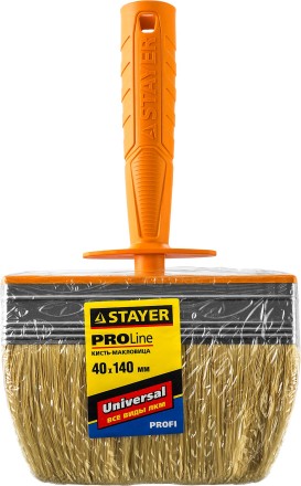 Макловица STAYER &quot;PROFESSIONAL&quot; UNIVERSAL, натуральная светлая щетина, пластмассовый корпус, 40х140мм 0182-14 купить в Надыме