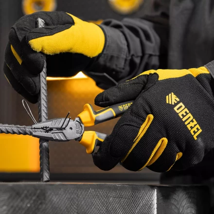 Плоскогубцы комбинированные 165 мм Denzel 17080, трехкомпонентные рукоятки купить в Надыме