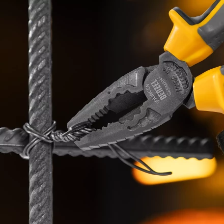 Плоскогубцы комбинированные 165 мм Denzel 17080, трехкомпонентные рукоятки купить в Надыме