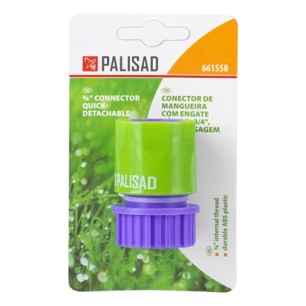 Соединитель пластмассовый быстросъемный, внутренняя резьба 3/4" Palisad 661558 купить в Надыме