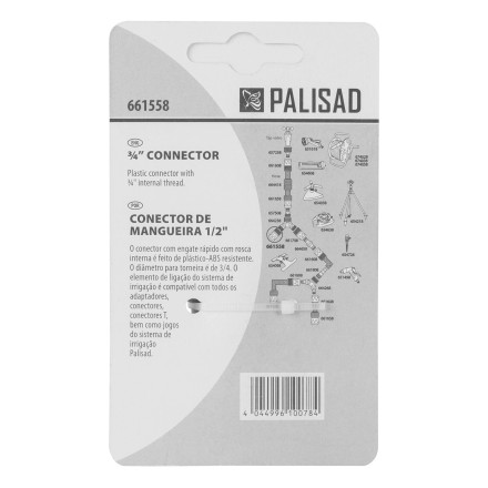 Соединитель пластмассовый быстросъемный, внутренняя резьба 3/4&quot; Palisad 661558 купить в Надыме