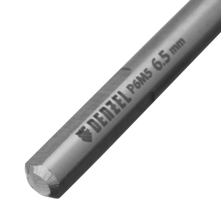 Сверло спиральное по металлу Denzel  6,5 x 100 мм, Р6М5, Golden Tip 718236 купить в Надыме