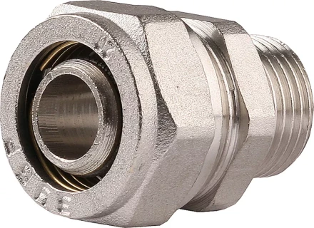 Соединитель ЗУБР с наружной резьбой, цанга-штуцер, 3/4"х20х2,0 мм, никель 51401-20-3/4 купить в Надыме