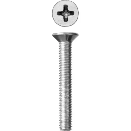 Винт DIN 965, M6 x 40 мм, 6 шт, кл. пр. 4.8, оцинкованный, ЗУБР 303116-06-040 купить в Надыме