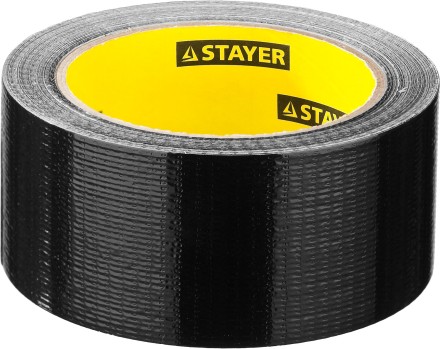 Армированная лента, STAYER Professional 12086-50-25, универсальная, влагостойкая, 48мм х 25м, черная 12086-50-25 купить в Надыме